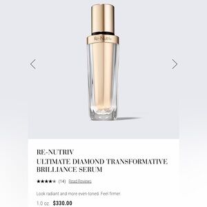 NWT Estée Lauder Re-Nutriv Ultimate Diamond Transformative Brilliance Serum